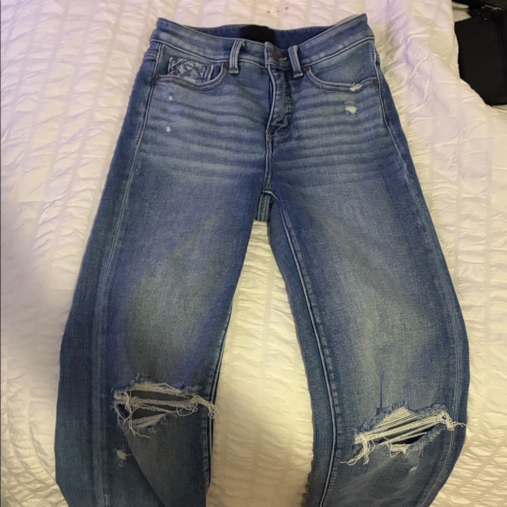 Buckle Blue Distressed Boyfriend Jeans